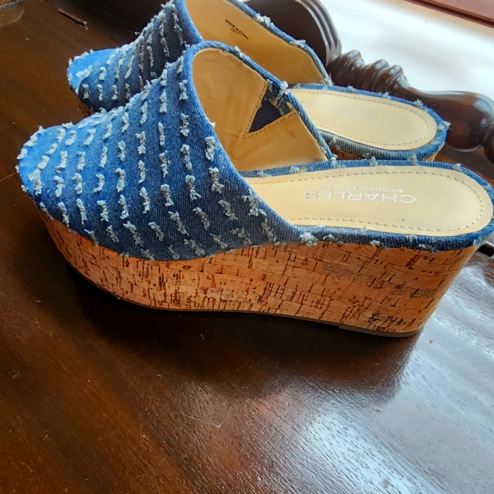 Blue cork Sandals, used in an very good condition - Picture 1 of 3